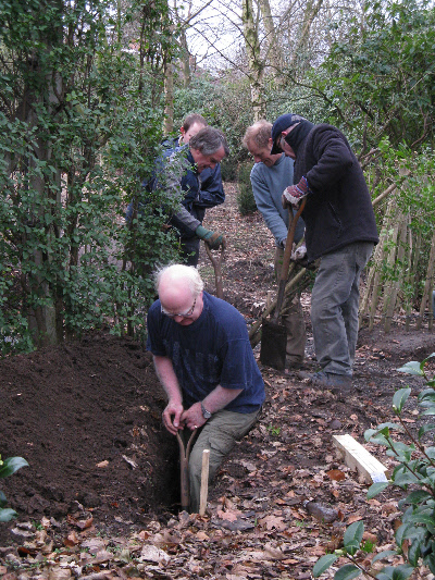 hugh digging